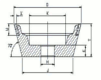 Schleifscheibe Form 11V9 / UR 6